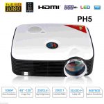 Excelvan PH5 2500 Lumens Multimedia 1080P LED Projector 